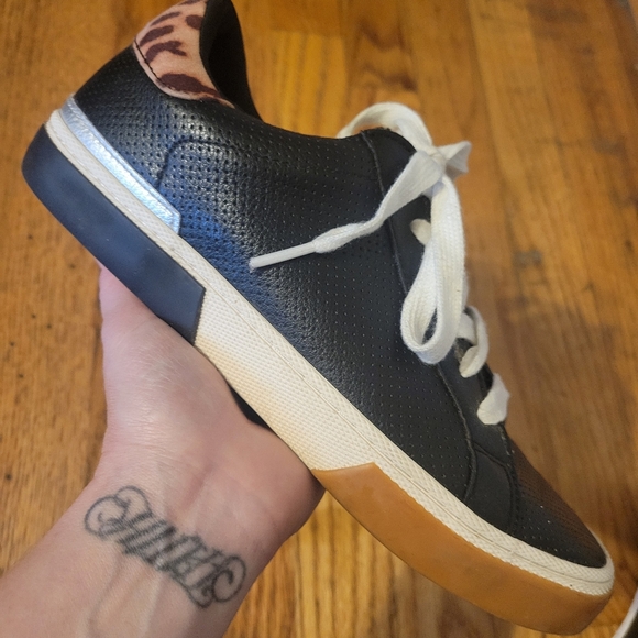 a new day Black Sneakers with Leopard Print Detail - Picture 7 of 10